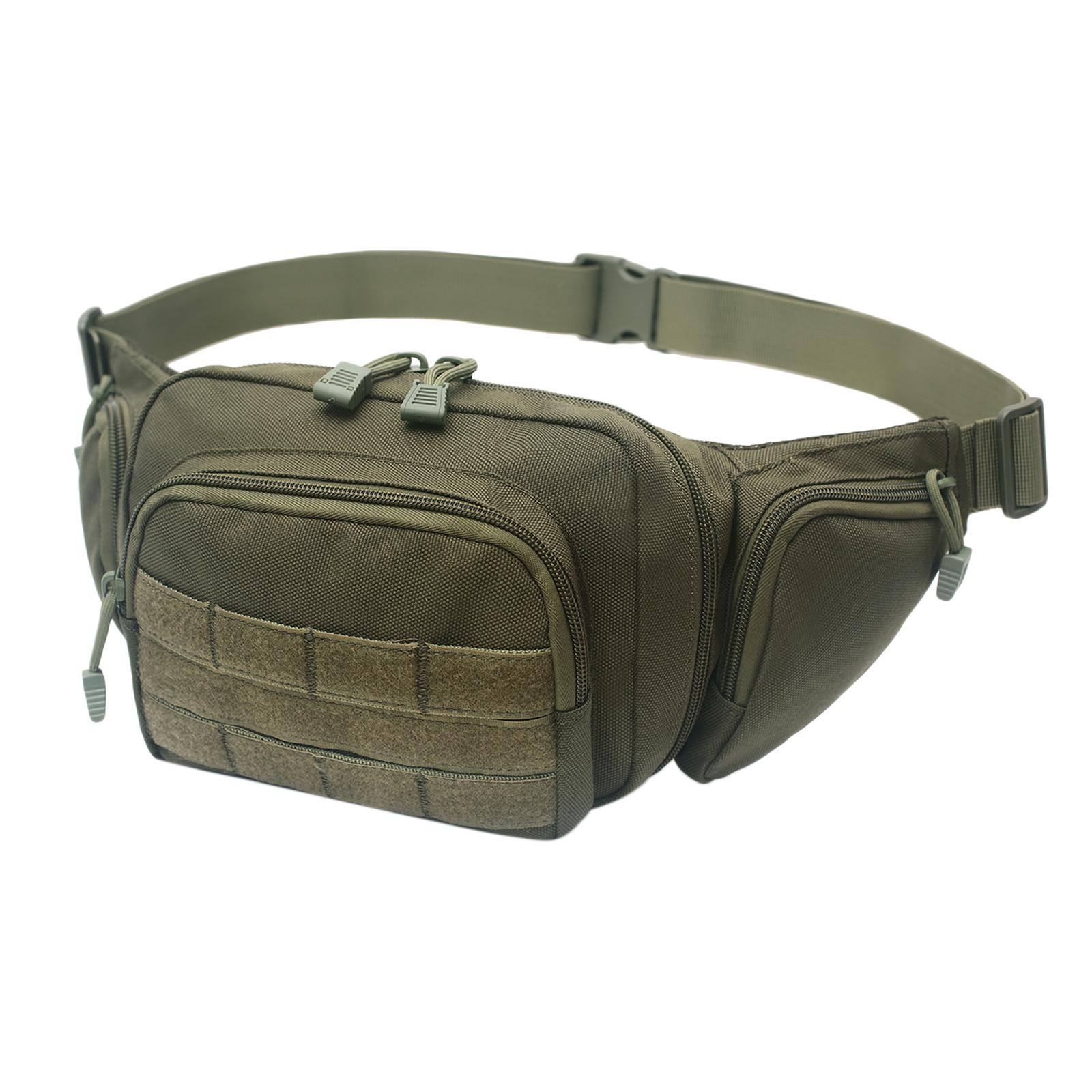 Outdoor Waist Shoulder Bag for Men Women Hiking Sling Chest Pack Crossbody Black