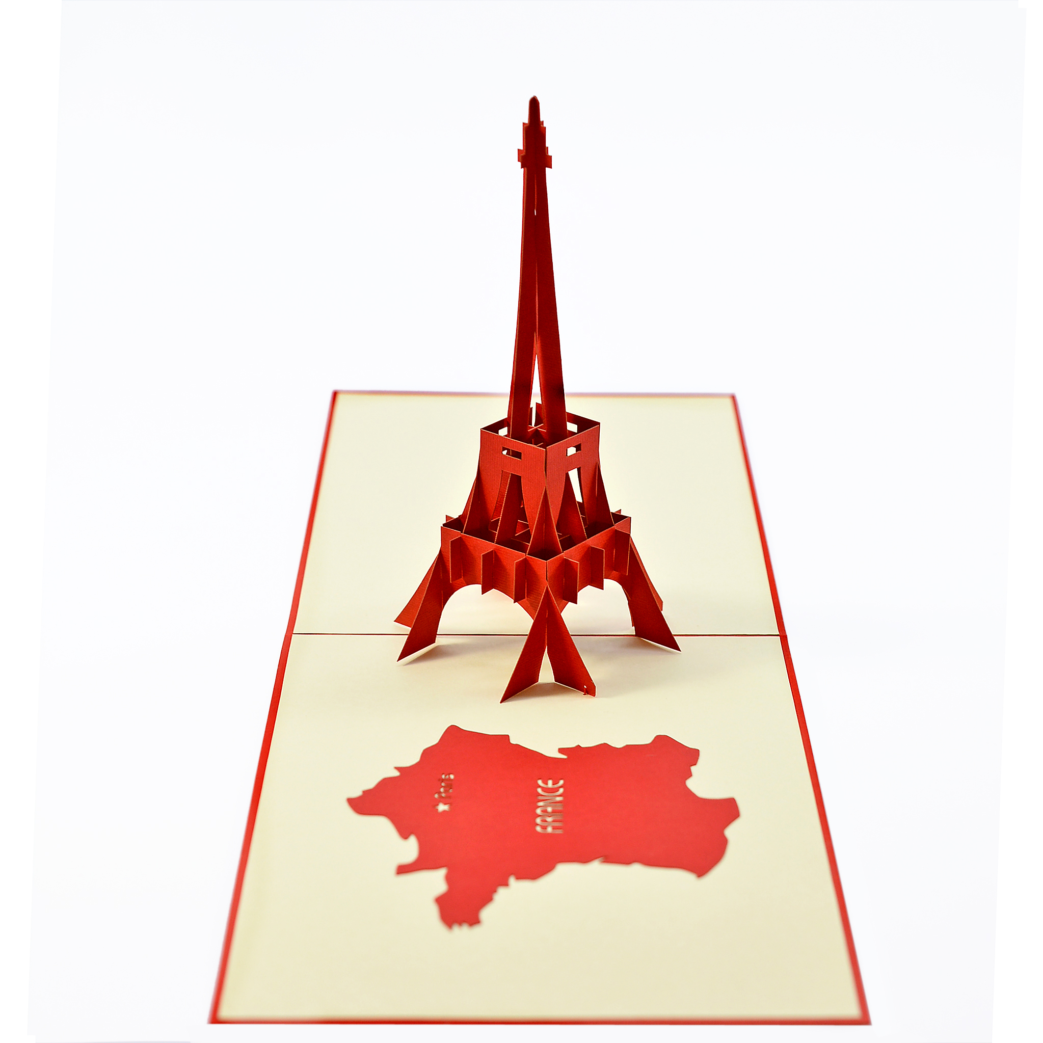 Thiệp nổi 3D handmade
Tháp Eiffel của Pháp Size 10x15cm FB004