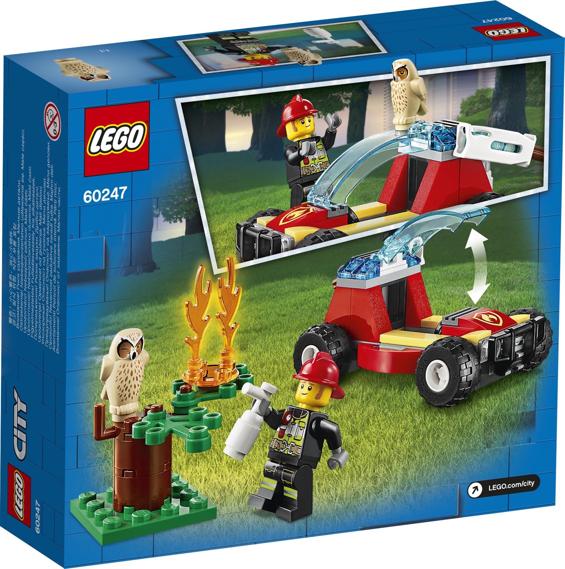Đồ Chơi Lắp Ghép LEGO City Lực Lượng Cứu Hỏa Rừng 60247 (84 Chi Tiết)