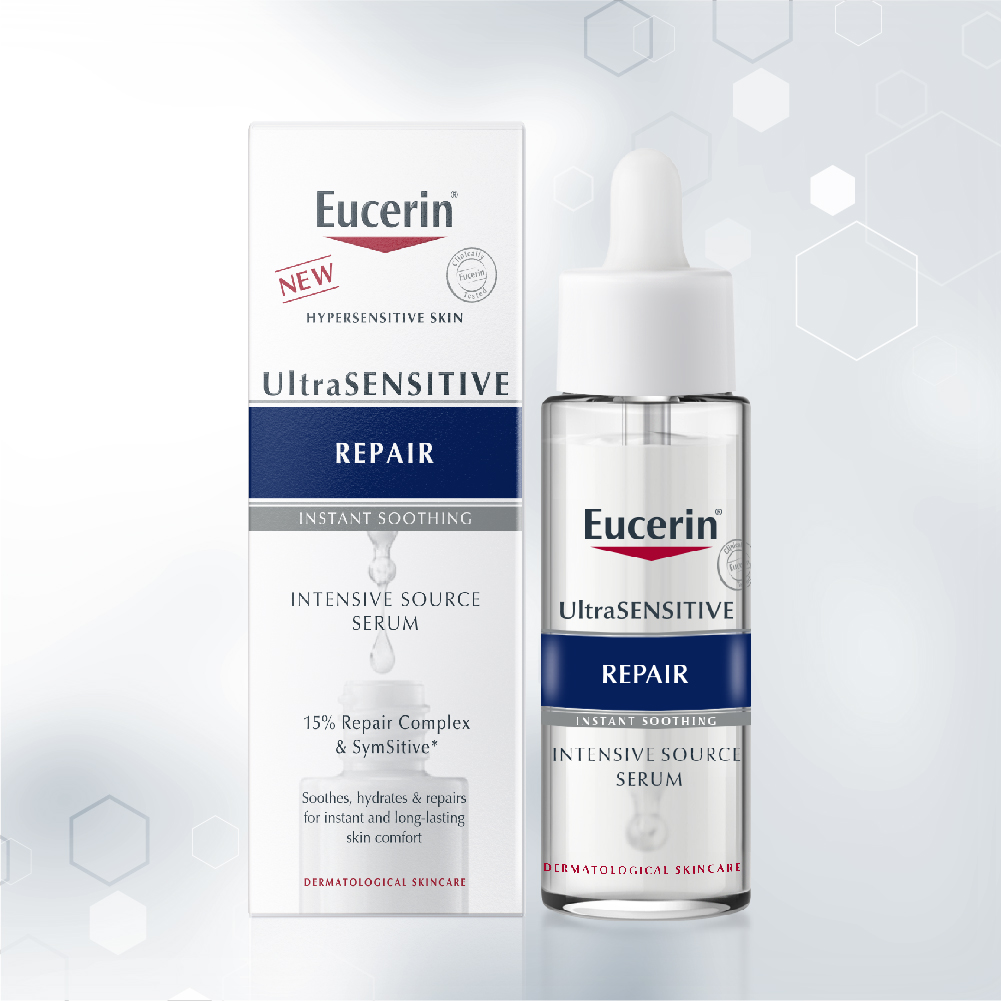 Hình ảnh Tinh Chất Eucerin Giúp Phục Hồi Da Nhạy Cảm UltraSensitive Repair Intensive Source Serum 30ml