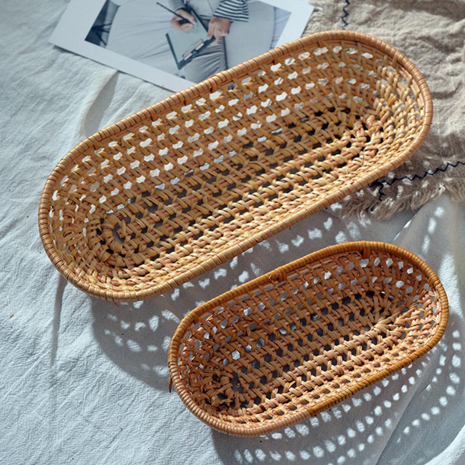 Fruit Bread Basket Tray Storage Basket Woven Fruit Basket Eco-friendly S