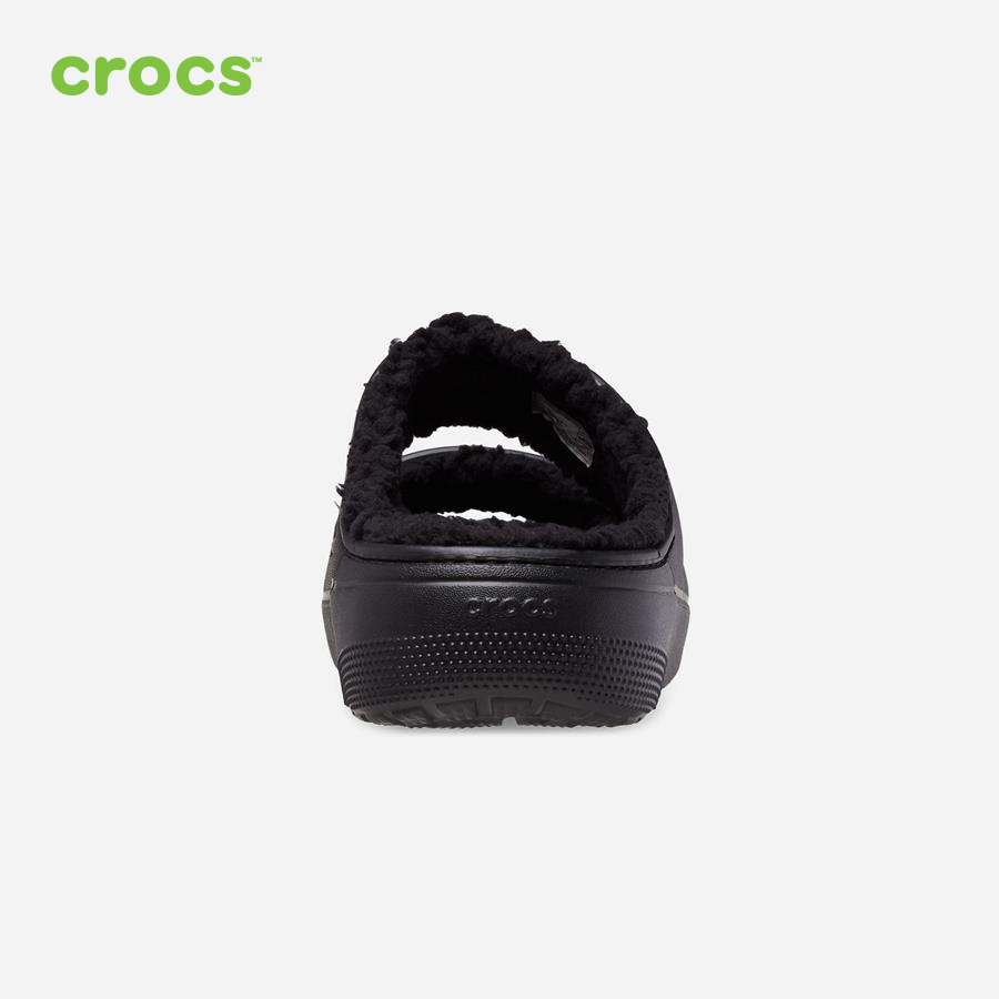 Giày sandal unisex Crocs FW Classic Sandal U Cozzzy Blk/Blk - 207446-060