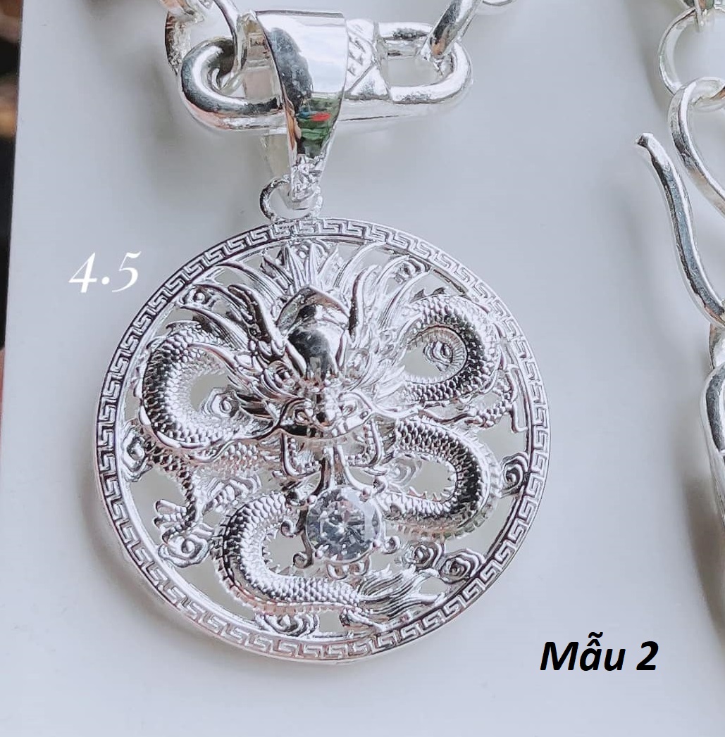 Mặt dây chuyền bạc cao cấp hình rồng MS69