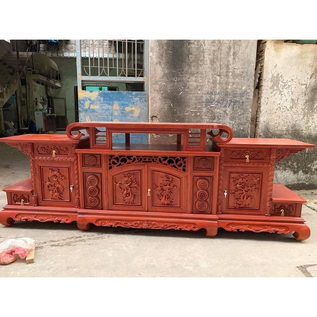 Kệ tivi Vòm gỗ hương đá