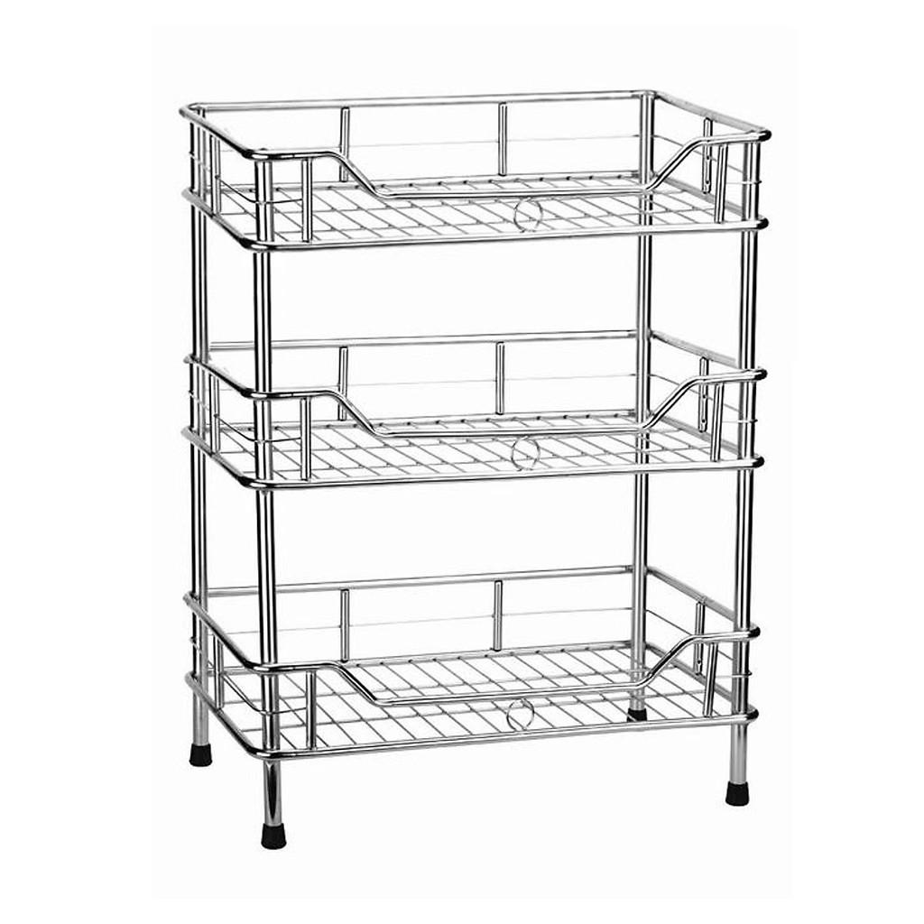 Kệ chén bát inox 3 tầng