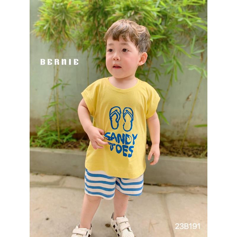 23B191 BỘ SÁT NÁCH QUẦN KẺ SANDY TOES BÉ TRAI BERNIE