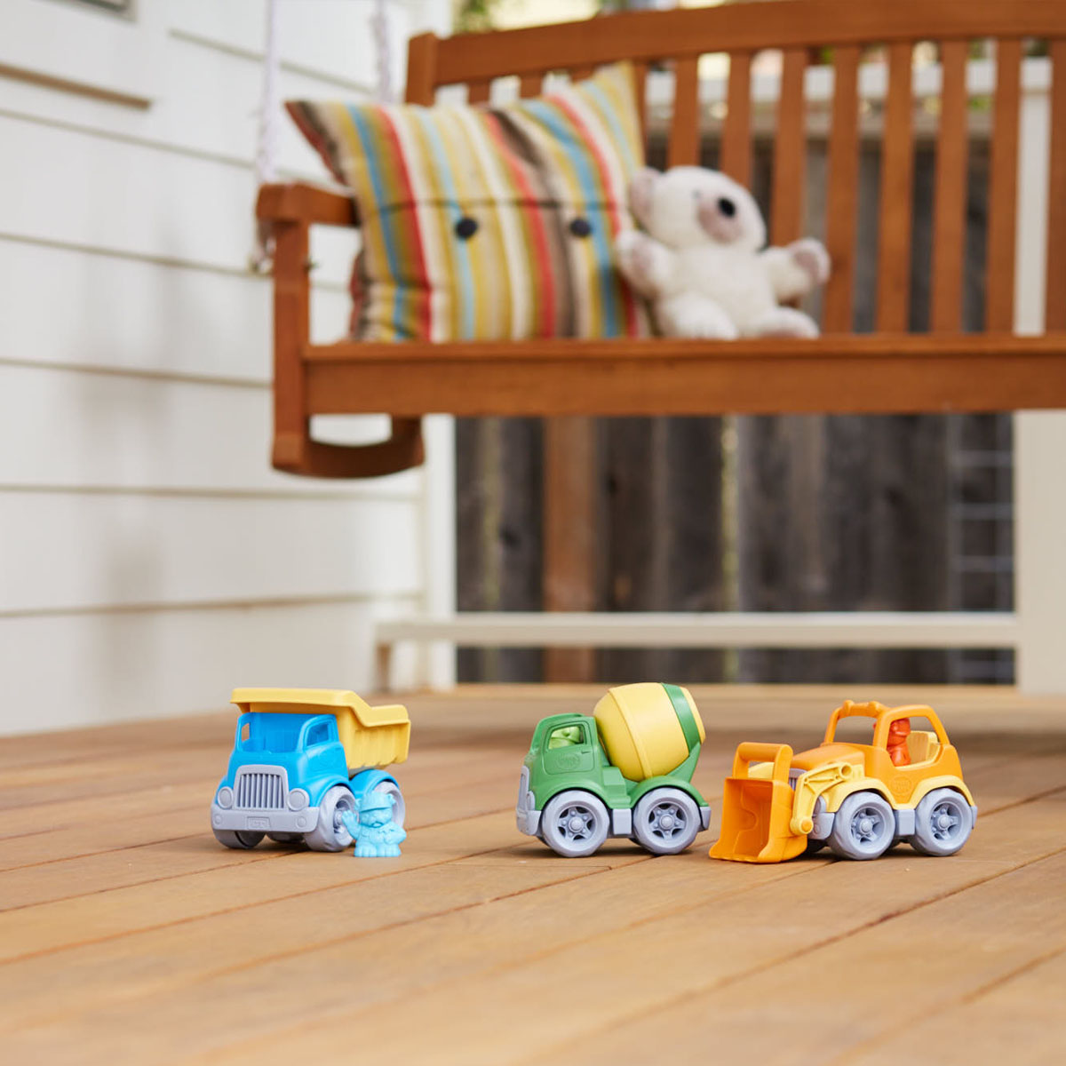 Bộ Đồ Chơi 3 Loại Xe Xây Dựng Green Toys Cho Bé Từ 2 Tuổi