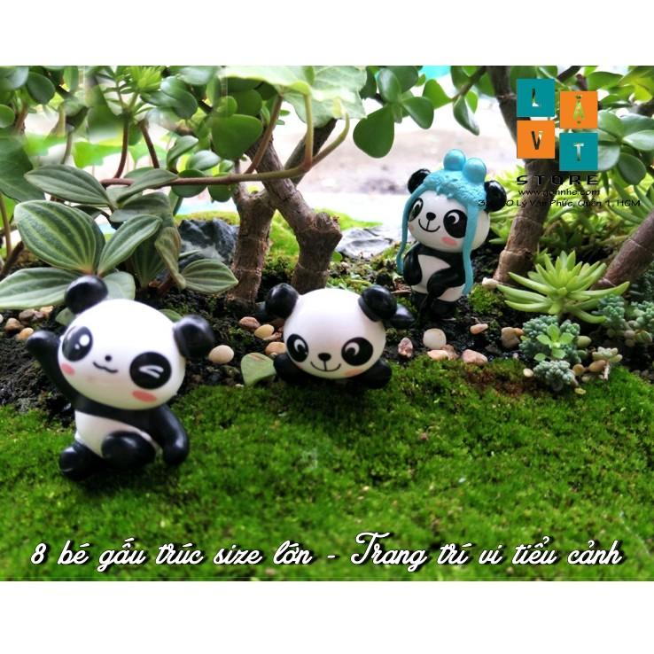 Mô Hình Panda Gấu Trúc Micro Dễ Thương, Cute, Dùng Để Trang Trí Vi Tiểu Cảnh - Đơn Giản Chân Thật Giá Rẻ Bất Ngờ