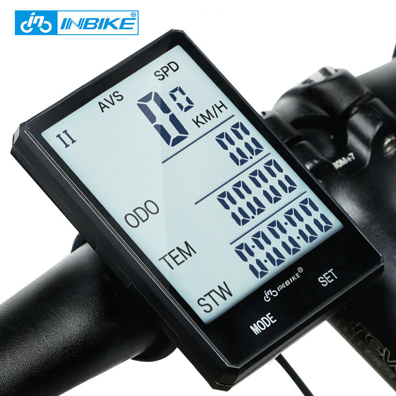 Máy đo tốc độ xe đạp không dây 2,8 inch Màn hình LCD không thấm nước