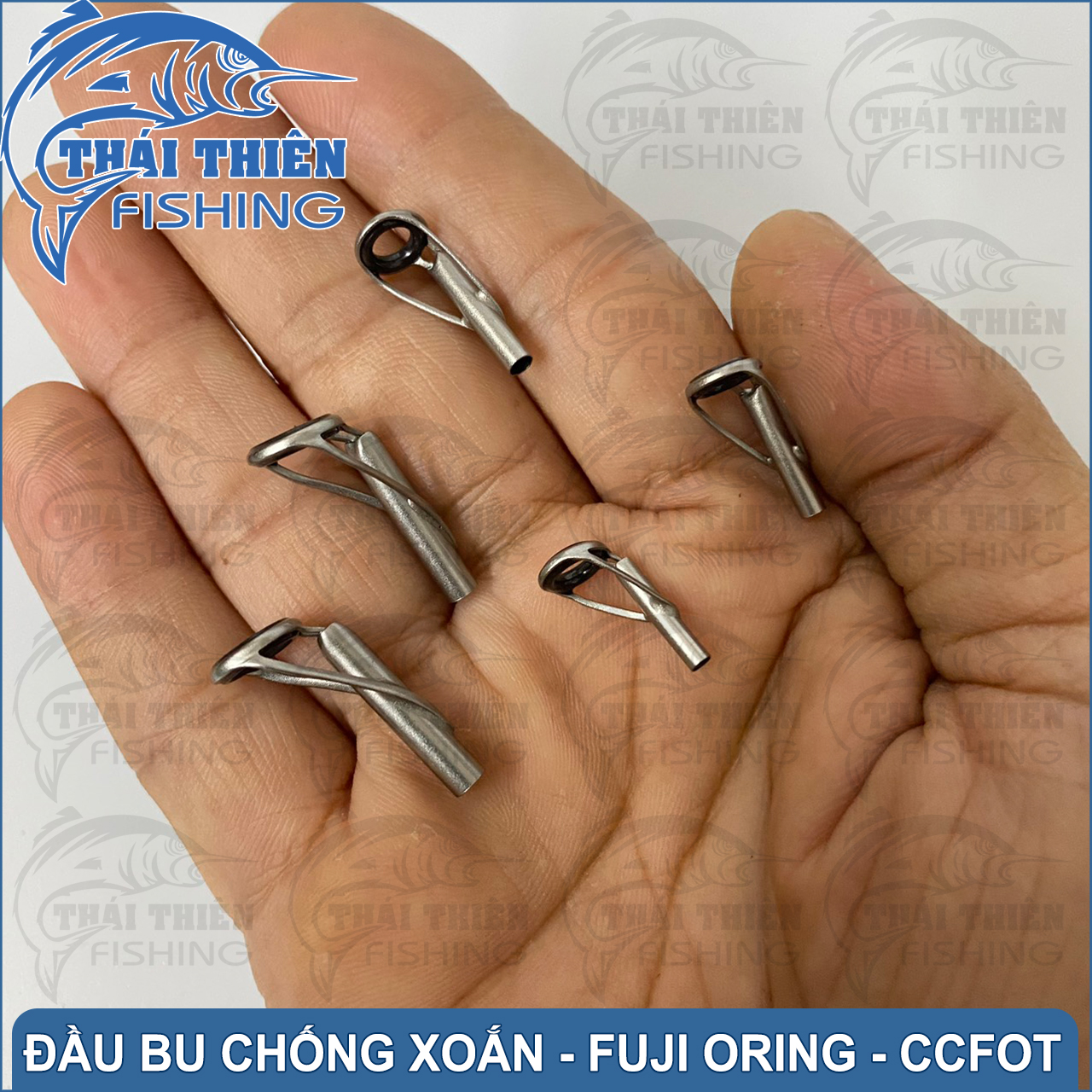 Đầu Bu Fuji Oring CCFOT Chống Xoắn Cao Cấp Dùng Cho Cần Câu Lure, Cần Máy Câu Ngâm