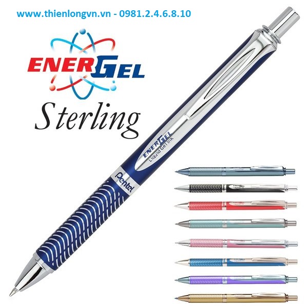 Bút ký cao cấp Pentel BL407; mực xanh thân bút xanh dương