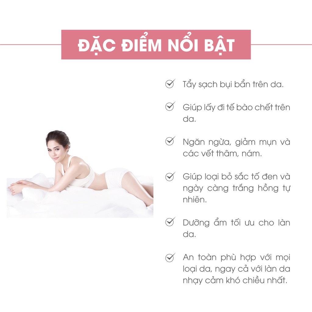 Bộ tắm trắng toàn thân cấp tốc Acosmetics Premium 02 gồm 1 Tẩy da chết 350g 1 Kem tắm trắng body 150g