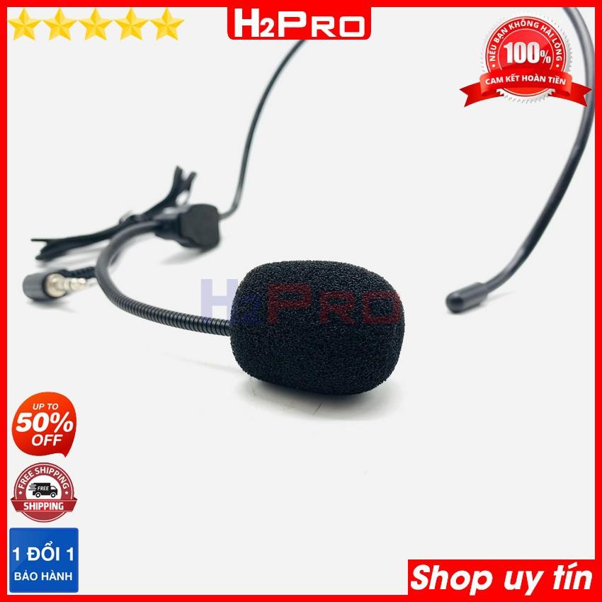 Micro trợ giảng có dây H2Pro cao cấp đeo vành tai, mic quàng tai có dây giá rẻ dùng cho trợ giảng