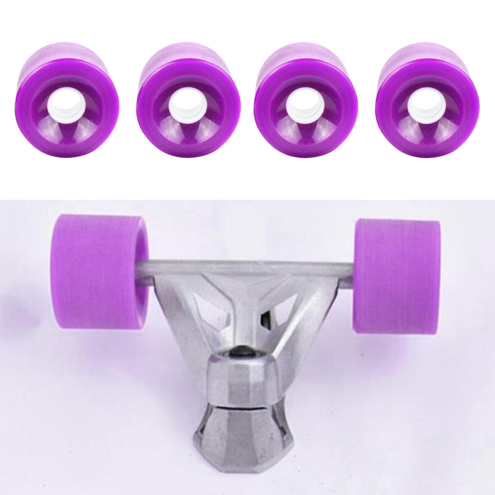 2x4Pieces Longboard Wheels Set 70x51mm Skateboard PU Roller 78A Wheel