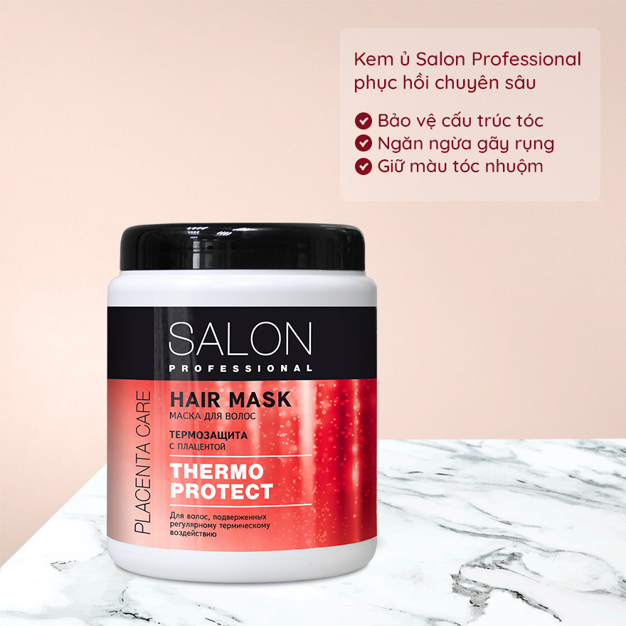 Bộ gội ủ Salon Professional bảo vệ tóc khỏi các tác động nhiệt của máy sấy, m.áy làm t.óc 2000ml