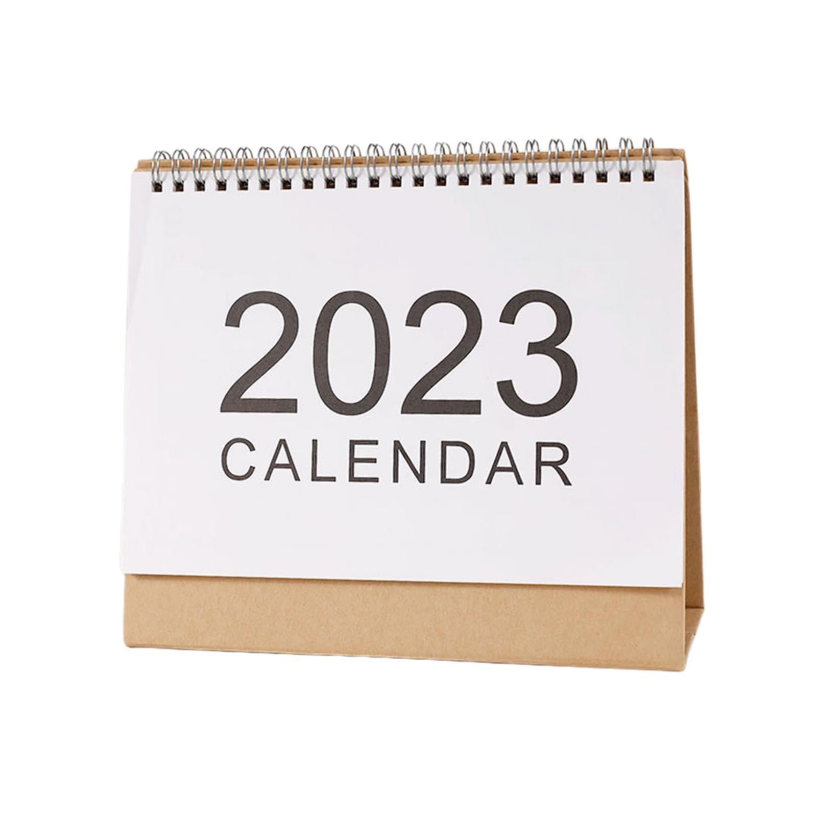 2 Sheets Desk Planner, 2023 Monthly Desk Calendar for Office