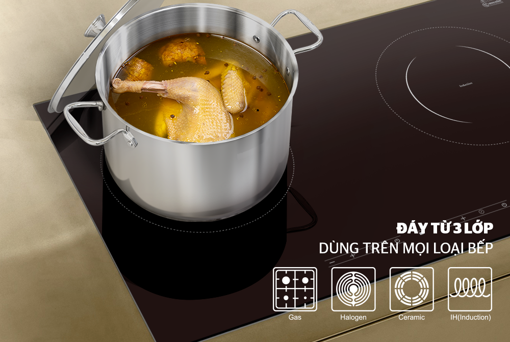 Nồi Luộc Gà Inox SHG115-30 Dùng Mọi Bếp - Hàng Chính Hãng