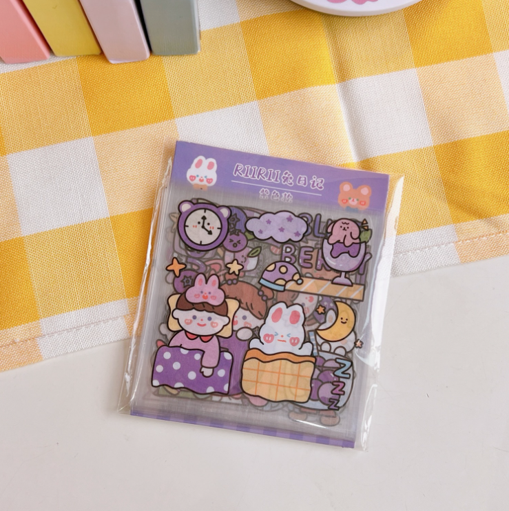 Hình dán sticker trang trí 20 tấm cute xinh dán sách vở phụ kiện chất lượng giá rẻ tặng quà học sinh