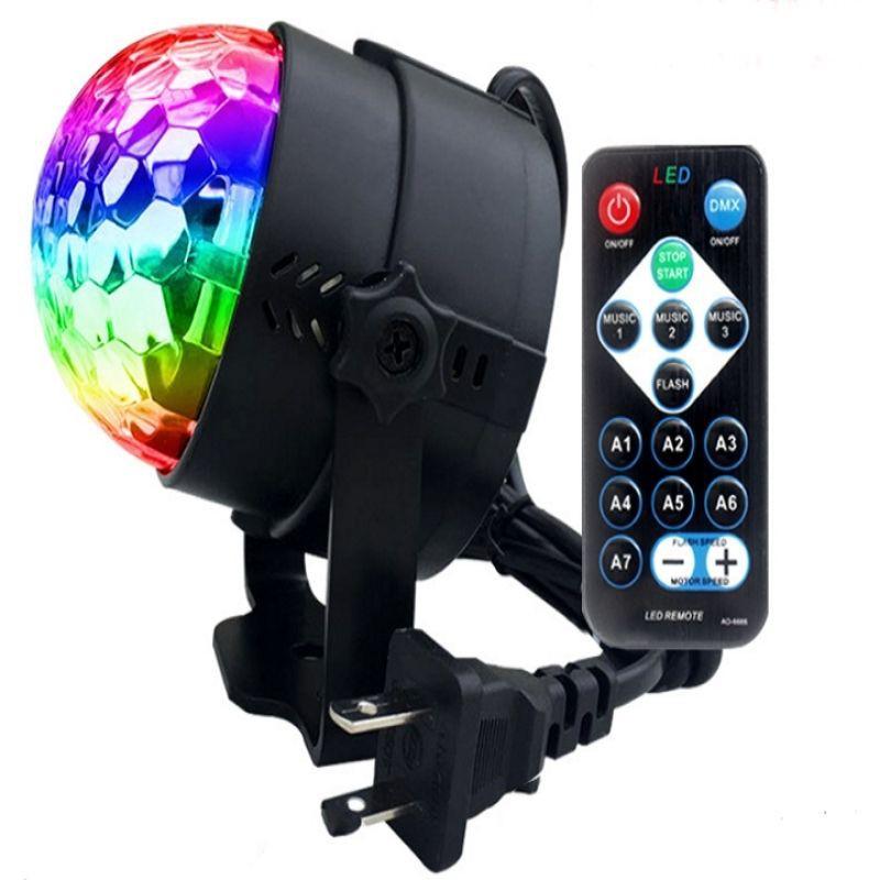 Đèn sân khấu ,đèn led,đèn laser phòng karaoke nhiều màu, cảm biến nhạc,xoay 360 độ 7 mau có remode DT02