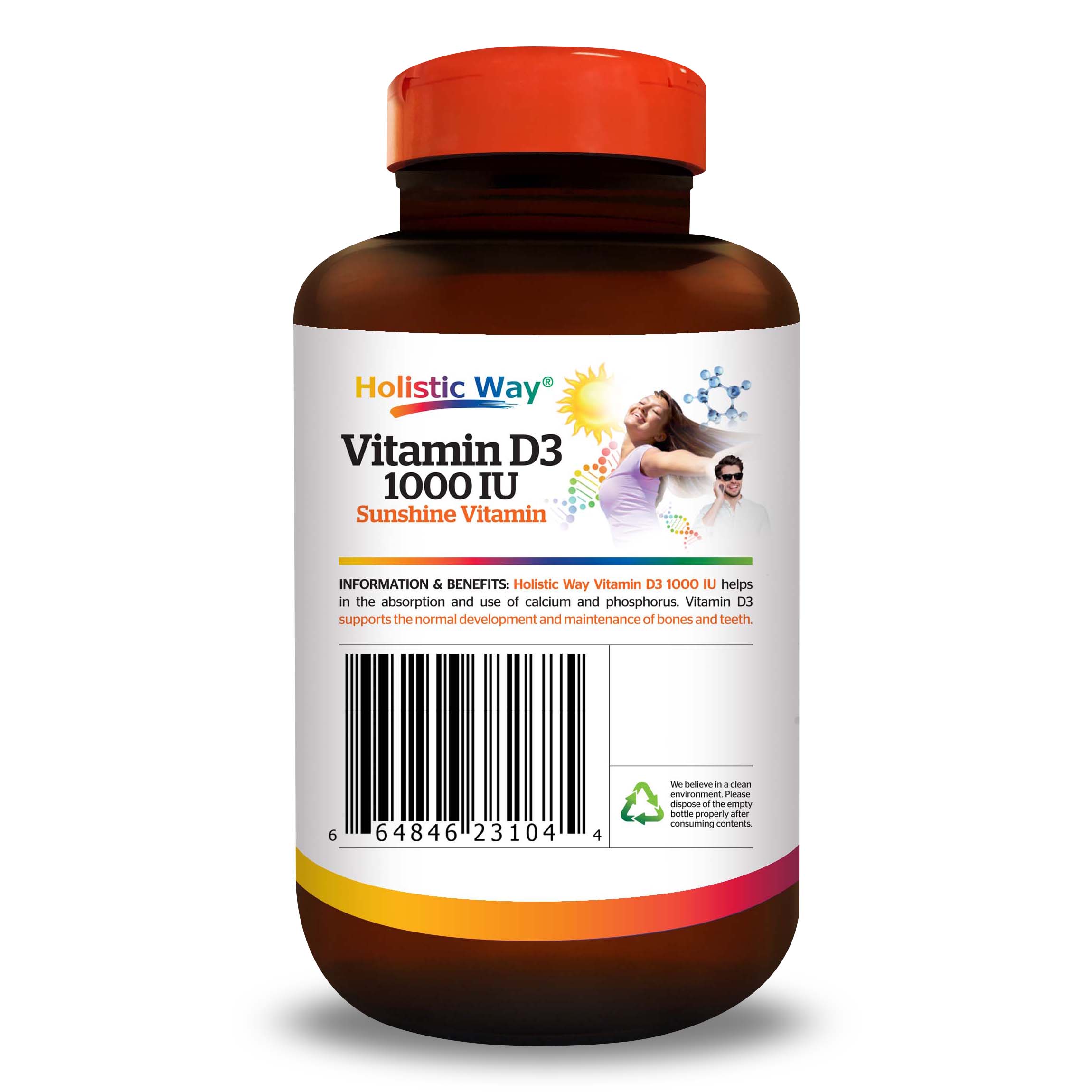 Viên Uống Bổ Sung Vitamin D3 Tăng Cường Phát Triển Xương Và Chiều Cao Holistic Way