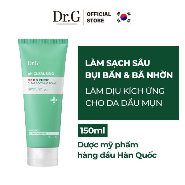 Sữa rửa mặt cho da dầu mụn Dr.G pH Cleansing R.E.D Blemish Clear Soothing Foam
