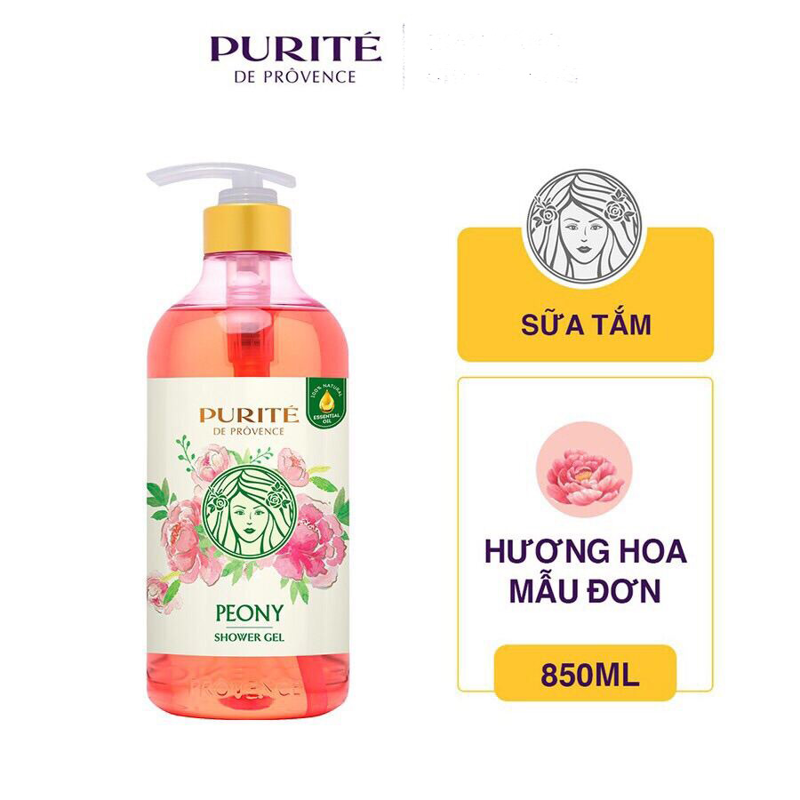 Sữa Tắm Purité De Prôvence Hương Hoa Mẫu Đơn