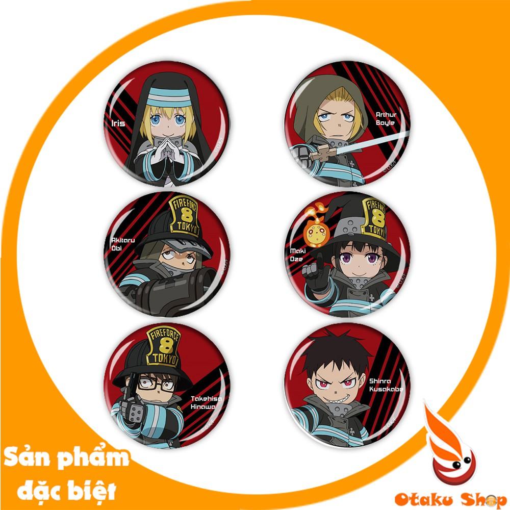 Lịch Sử Giá Set 6 Cái Huy Hiệu Anime Fire Force Hay Enen No Shouboutai - Biệt  Đội Lính Cứu Hỏa - Bộc Hỏa Nhân Tượng Cập Nhật 5/2023 - Beecost