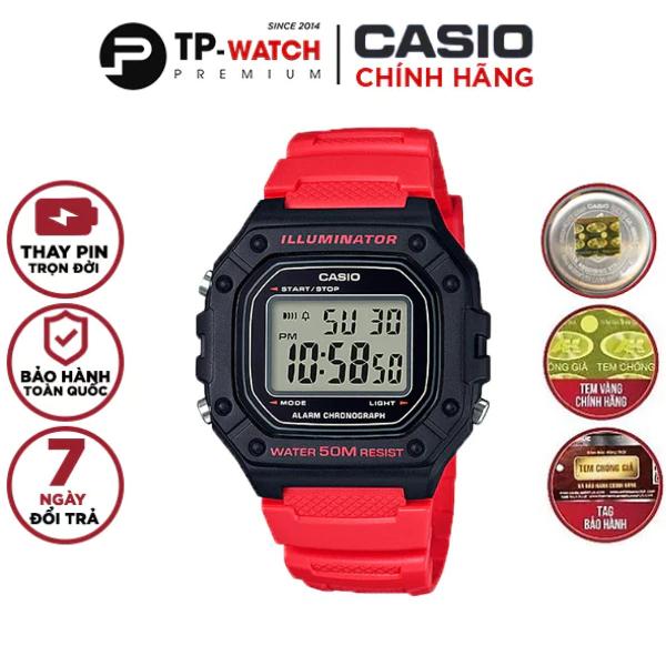 Đồng hồ nam dây nhựa Casio W-218H-4BVDF