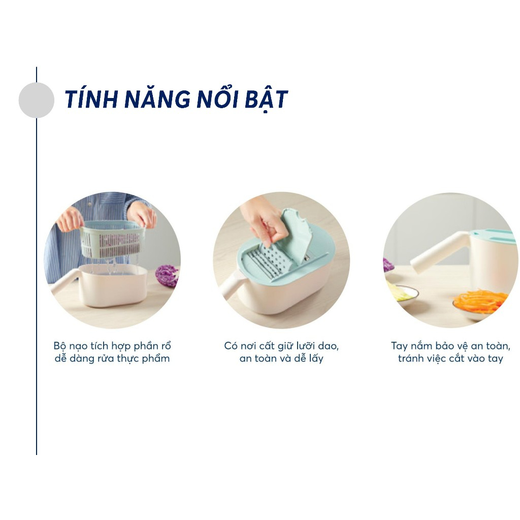 Bộ nạo cắt rau củ đa năng Yoko - Inochi