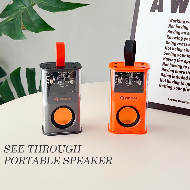 2003 Loa Bluetooth mới TWS Bluetooth 5.3 MECHA LODER STEREO STEREO LED LED Hộp âm thanh Hỗ trợ Hỗ trợ Bán buôn Color: orange Set Type: Speaker