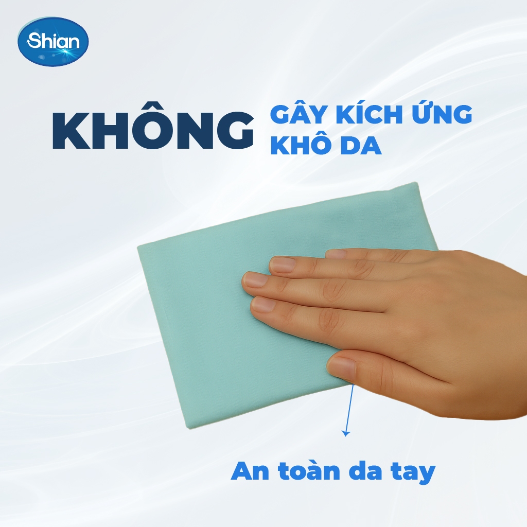 COMBO 2 Khăn lau bếp hương sả Shian 45 tờ và 1 Khăn lau đa năng Shian 50 tờ