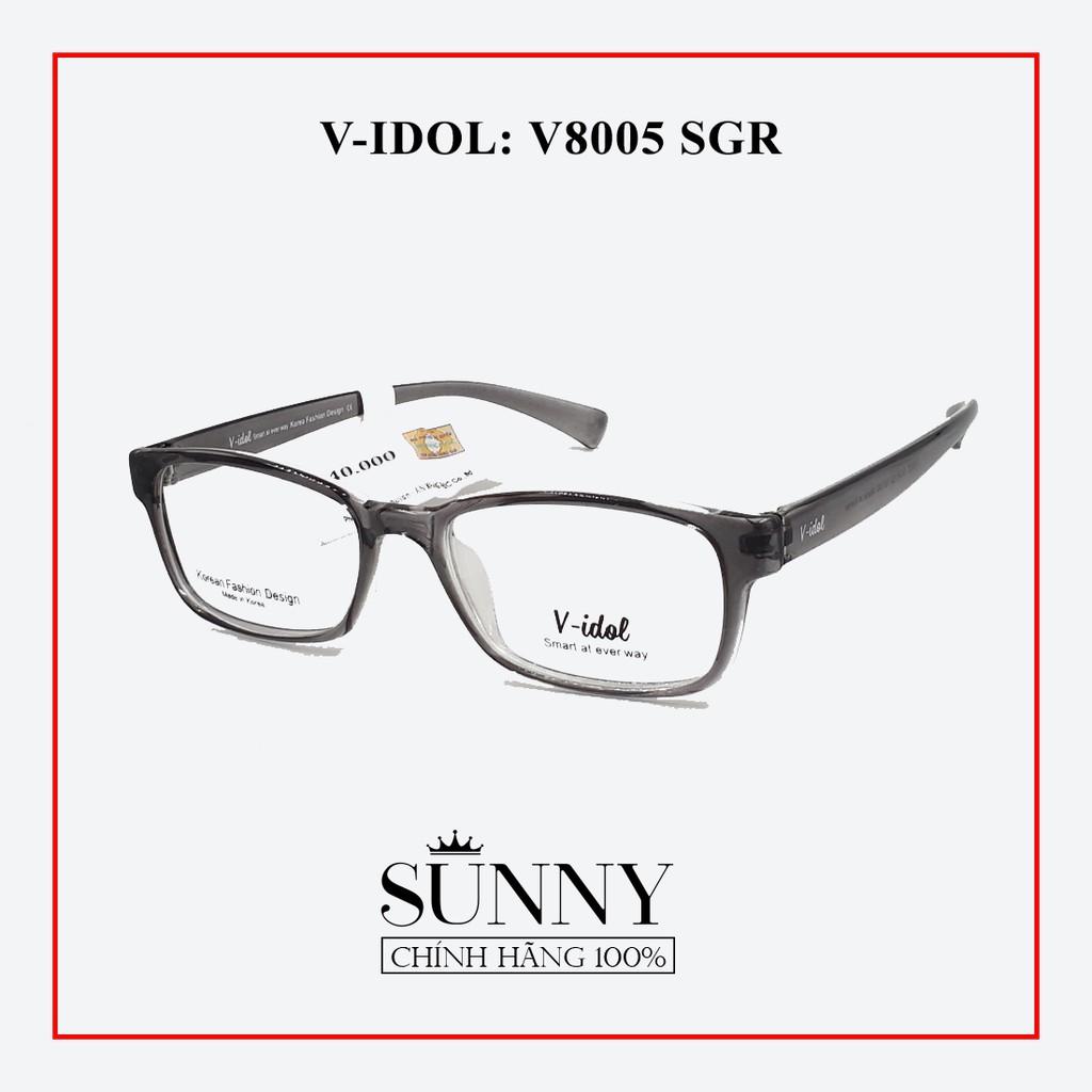 Gọng kính nam nữ V-idol V8005 (3 màu), thiết kế dễ đeo bảo vệ mắt
