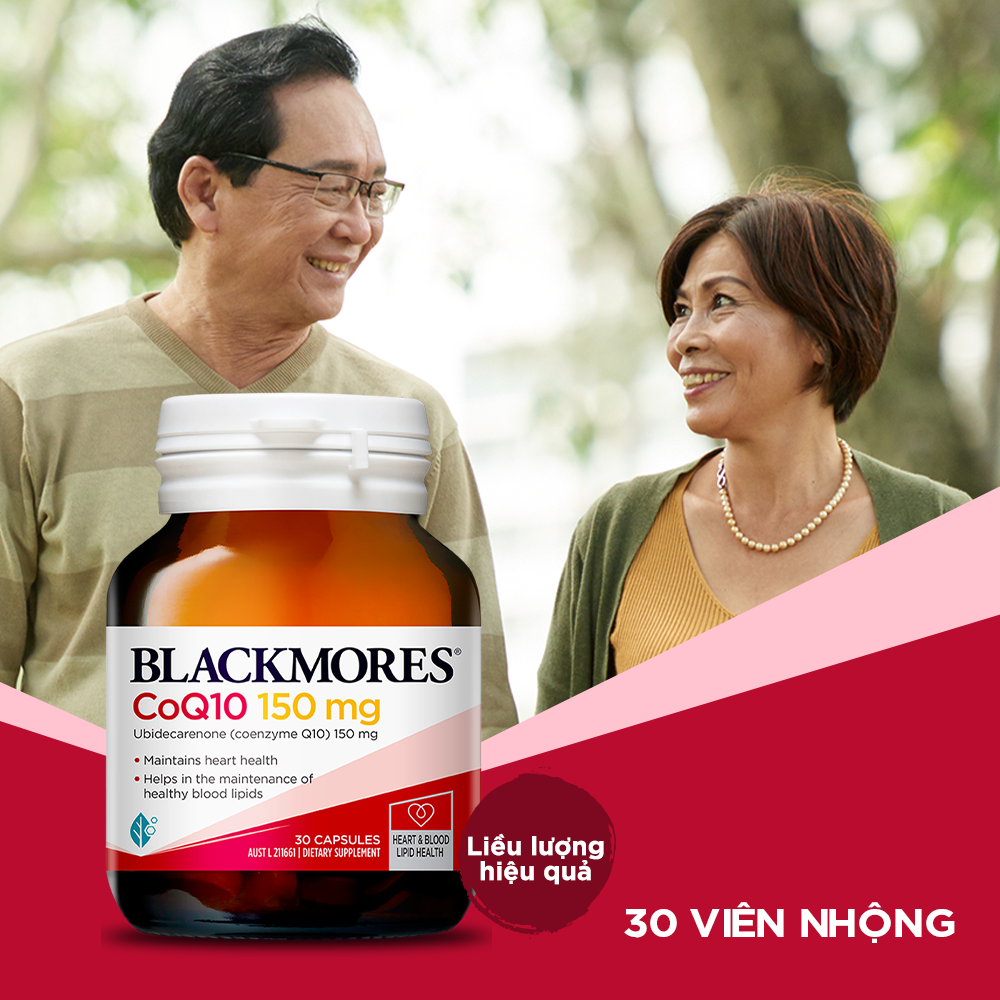 Viên Uống Bổ Tim Hỗ Trợ Sức Khỏe Blackmores CoQ10 150mg Lọ 30 Viên