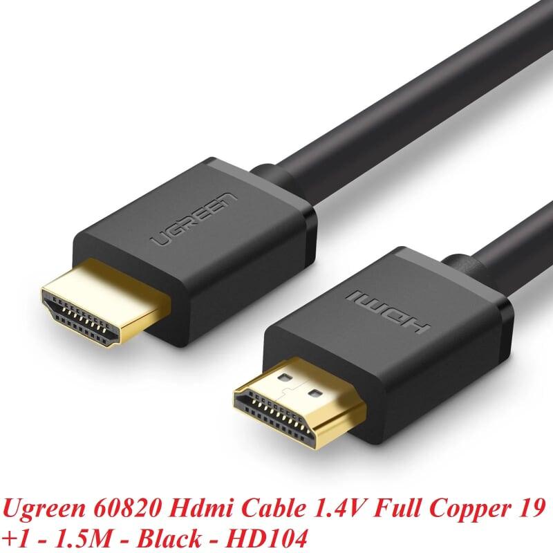 Ugreen UG60820HD104TK 1.5M v2.0 cáp Hdmi thuần đồng màu đen 19 + 1 - HÀNG CHÍNH HÃNG