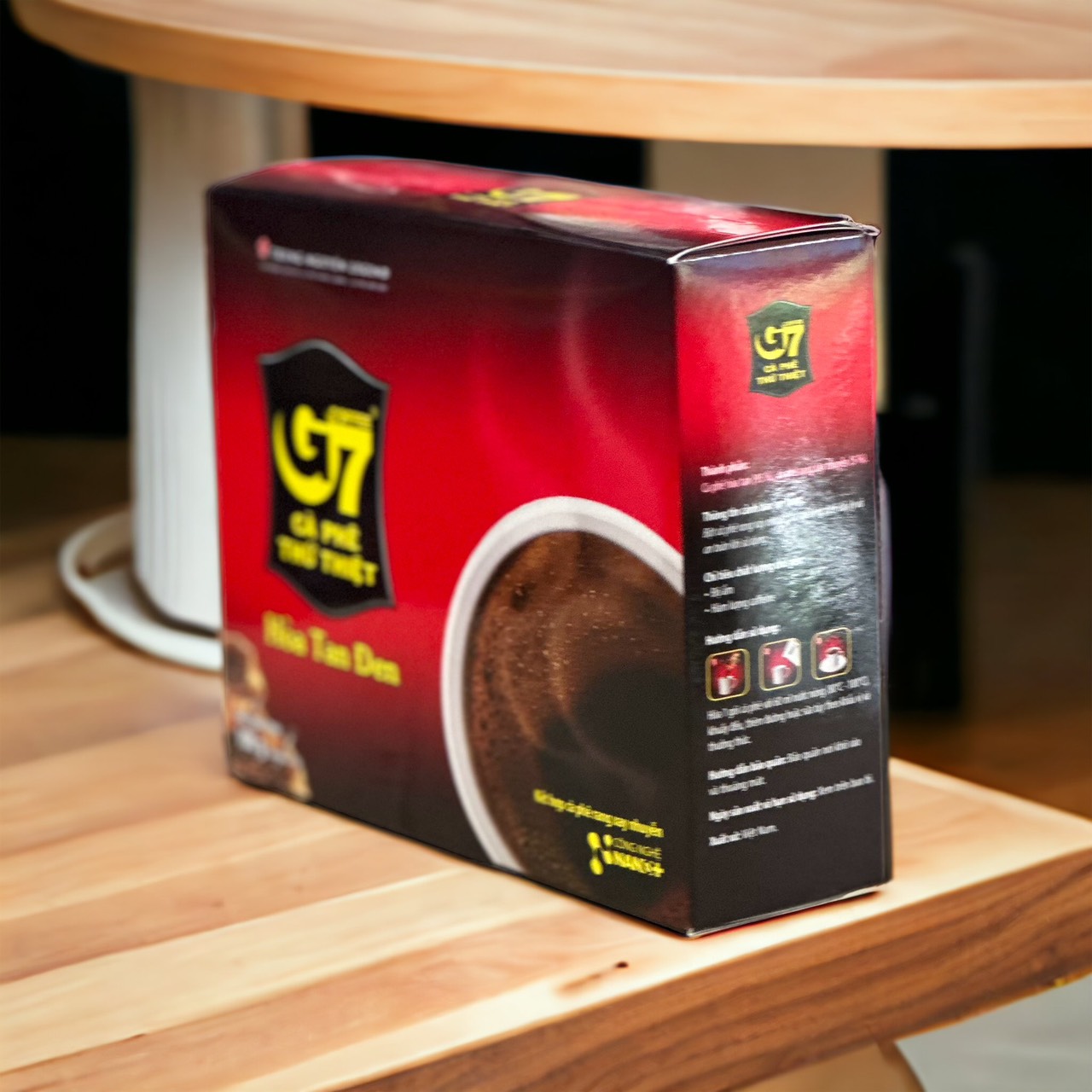 G7 - Hộp 50 Gói Cà phê hòa tan ĐEN Trung Nguyên - Cà phê hòa tan đen nguyên chất( Không Đường Không Sữa)