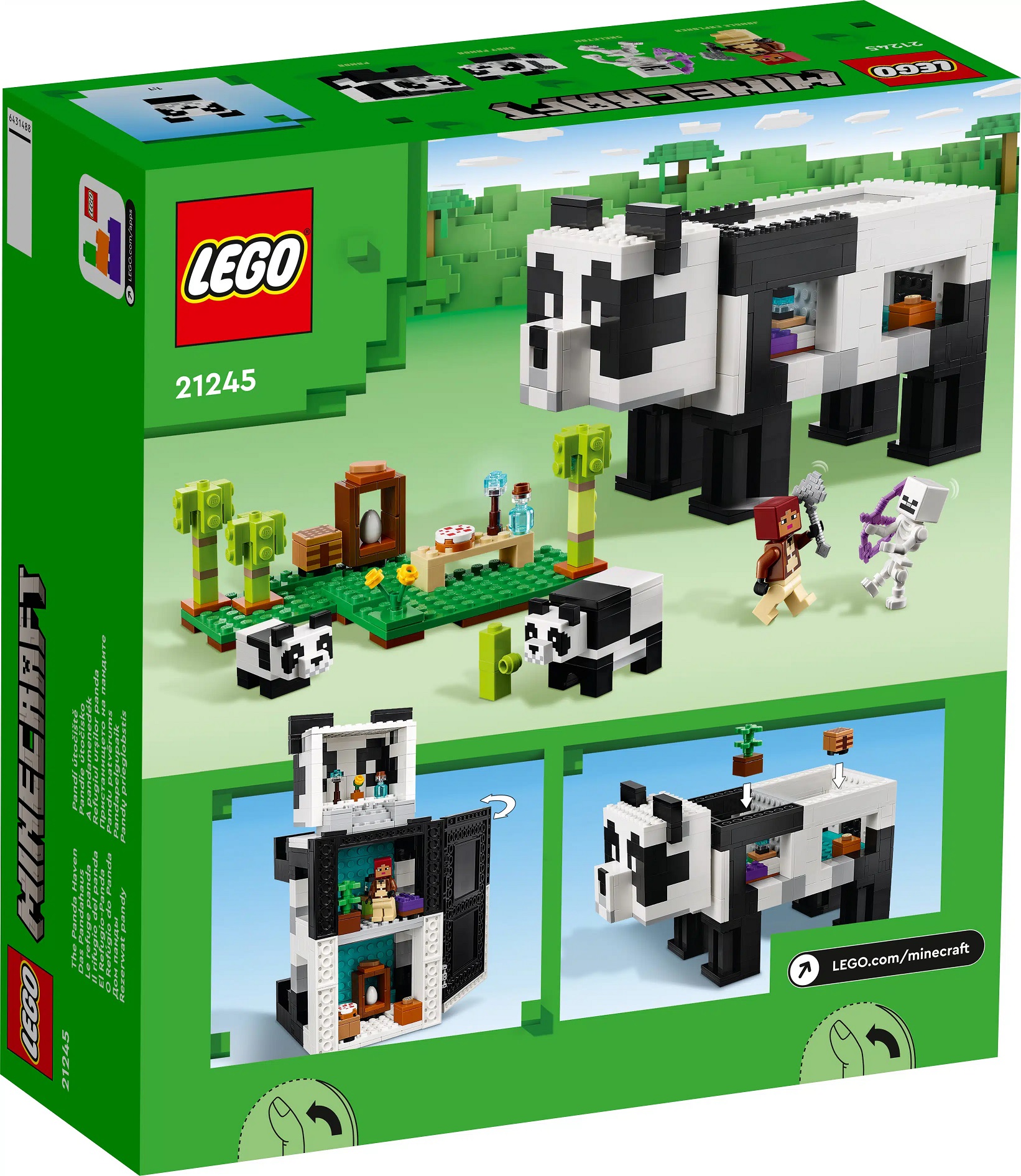 LEGO - Minecraft - 21245 - Ngôi Nhà Gấu Trúc