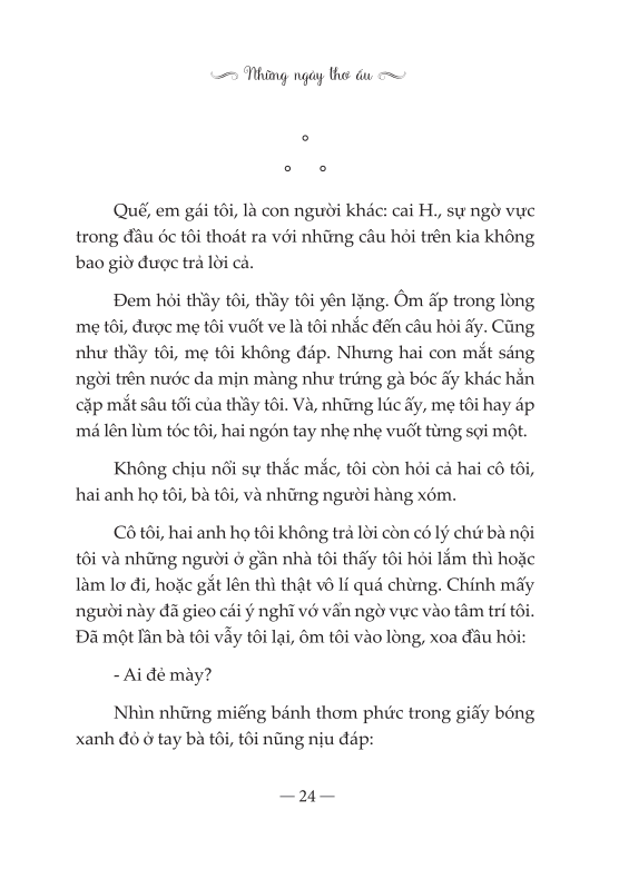 Những Ngày Thơ Ấu (Tái Bản)
