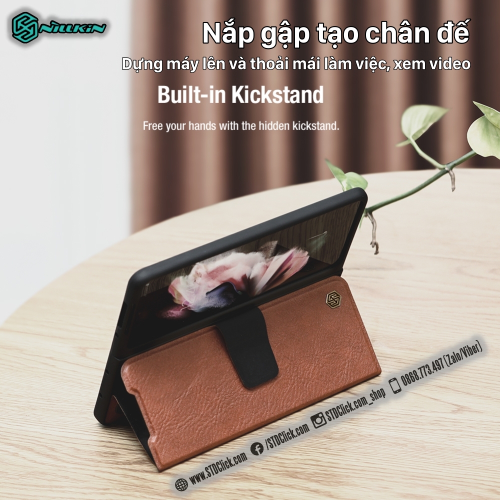 ỐP LƯNG DÀNH CHO ĐIỆN THOẠI SAMSUNG GALAXY Z FOLD 4 5G NILLKIN AOGE CÓ KHE GIỮ BÚT