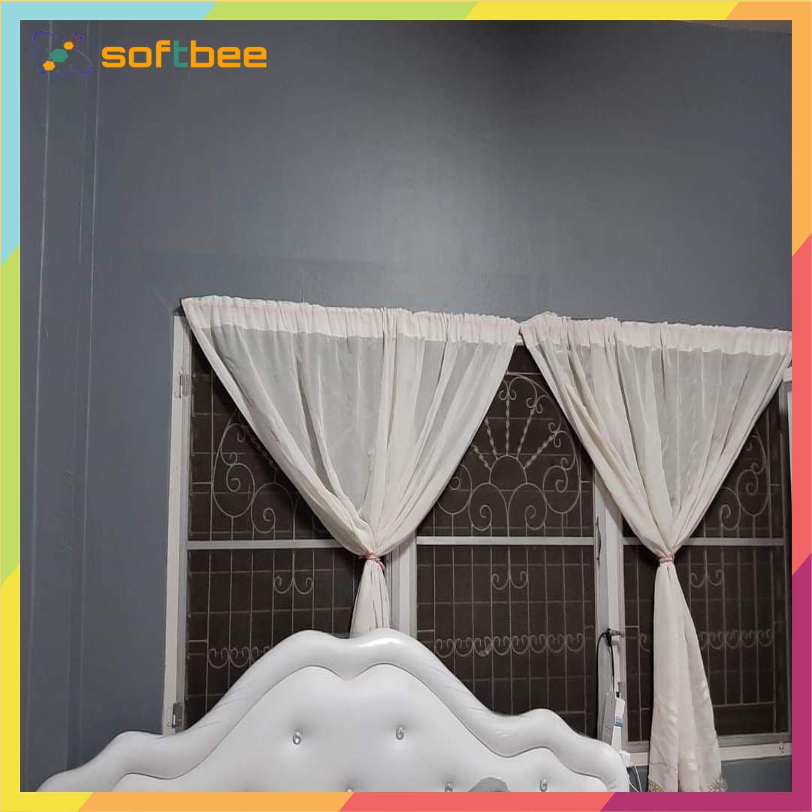 Decal dán tường màu xám đậm, kích thước 0.45m x 10m / cuộn, có sẵn keo mặt sau