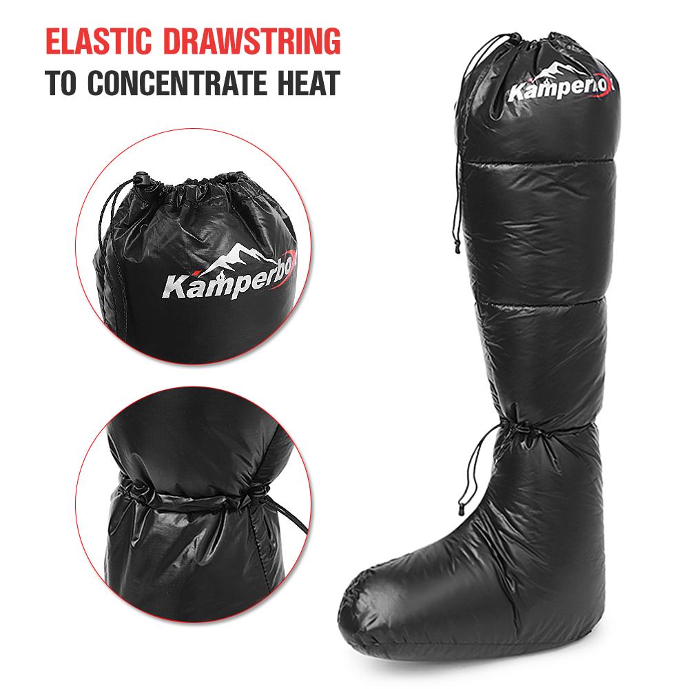 Giày Booties mùa đông ấm áp chống trơn trượt với dây rút có thể điều chỉnh kèm túi đựng