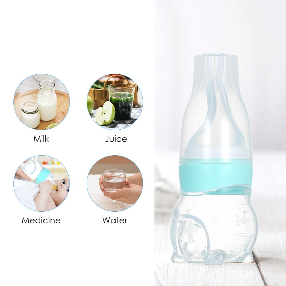 Bình nước 70ml cho trẻ sơ sinh, núm vú silicone