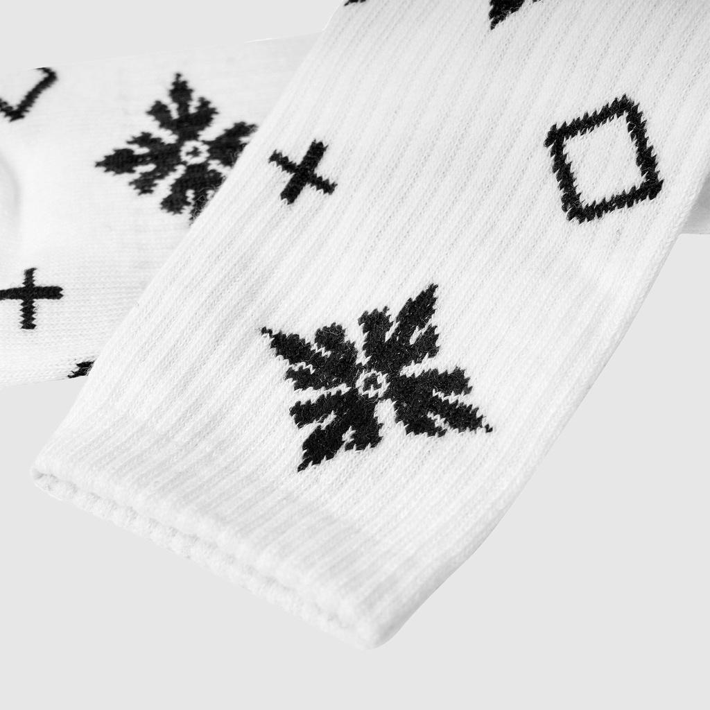 Vớ/Tất cổ cao White BLS Monogram LDV Socks