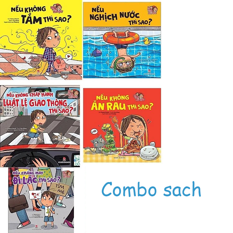 Combo Bộ 5 cuốn sách cho bé: Bé an toàn mỗi ngày &amp; bé khỏe mỗi ngày