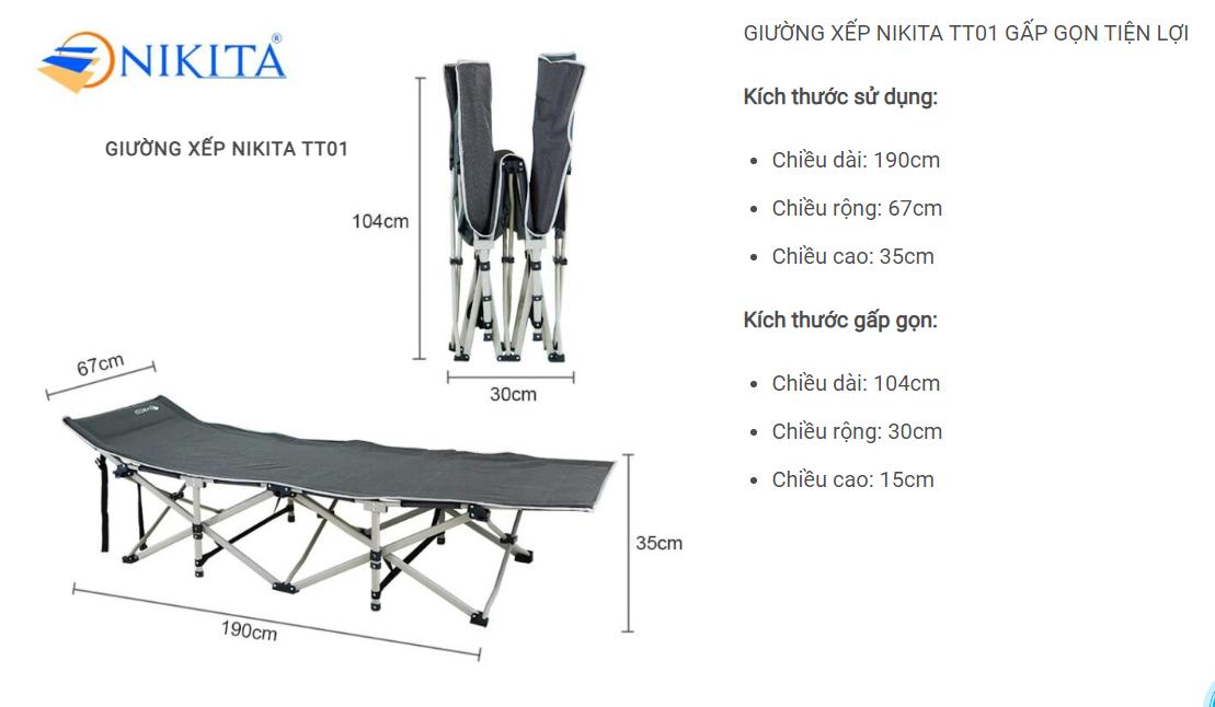 Giường gấp văn phòng Nikita NKT-TT01