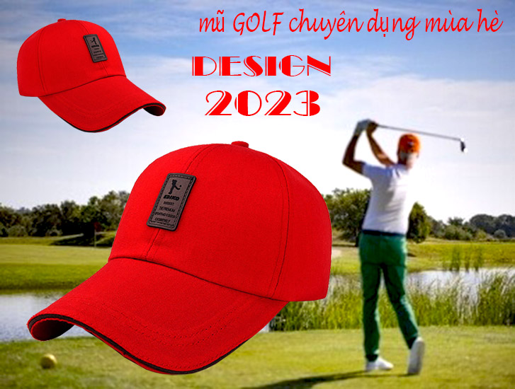 DESIGN 2023 - MŨ LƯỠI TRAI THỜI TRANG NAM NỮ - nón chơi golf nam nữ - HÀNG MÙA HÈ THOÁNG KHÍ CHUYÊN DÙNG CHO NGƯỜI CHƠI GOLF