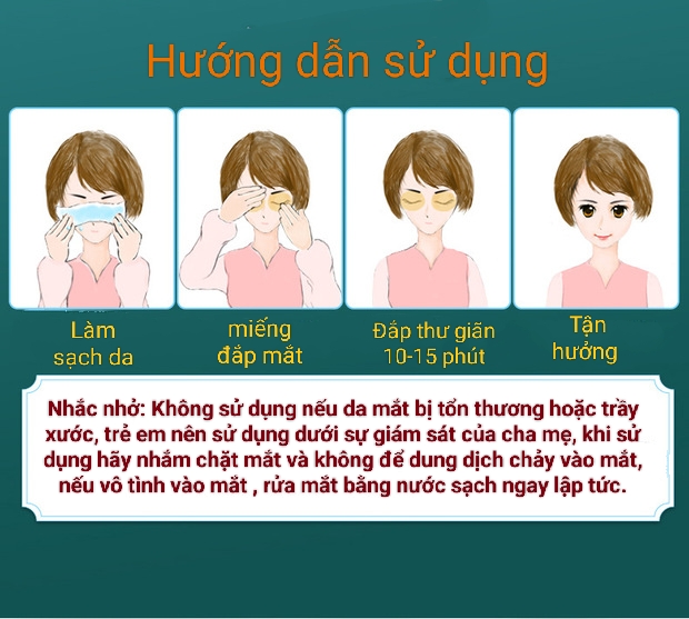 Miếng đắp thảo dược Chăm Sóc Mắt Giúp Cải Thiện Các Vấn Đề Mắt Giảm Mỏi Mắt, Mờ Mắt, Thâm Mắt