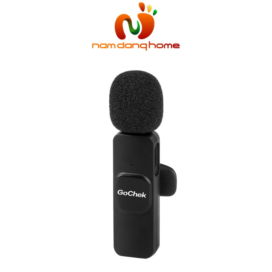 Micro thu âm không dây GoChek A01 - Microphone ghi âm kẹp ve áo hỗ trợ cổng cắm Type C hệ điều hành Androidd - Hàng chính hãng