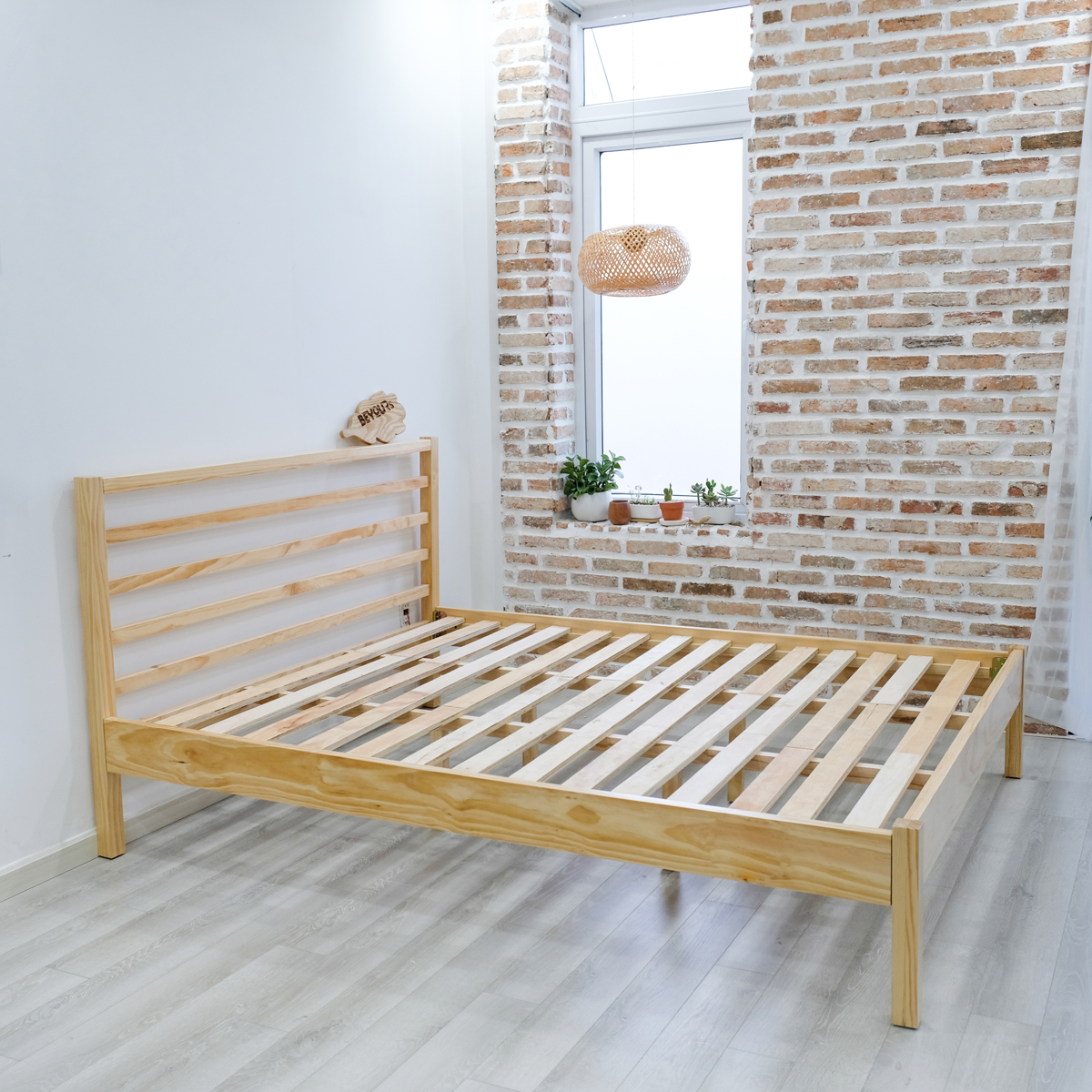 Giường Ngủ Gỗ Nan Simple Bed Nội Thất Kiểu Hàn BEYOURs - Gỗ Tự Nhiên