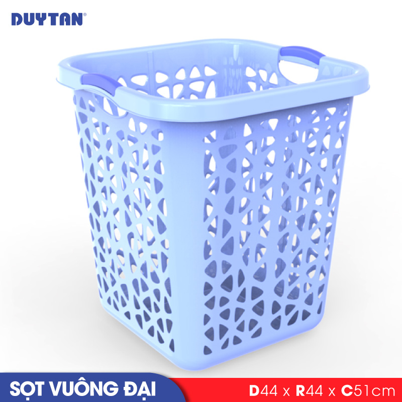 Sọt vuông đại nhựa Duy Tân - 20069 - Giao màu ngẫu nhiên - Hàng chính hãng
