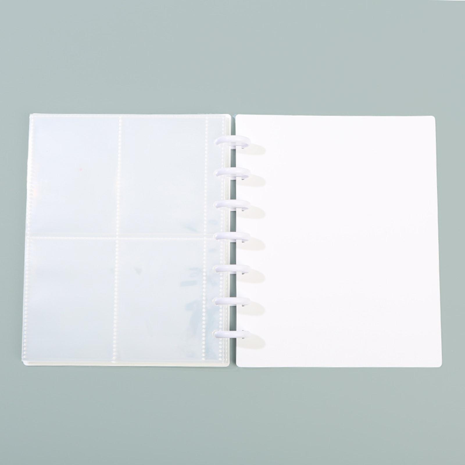 Portable 3 inch Mini Photo Album Photocard Sleeve 7  Binder Holder White